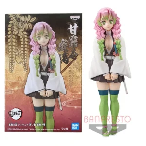 Original genuine 15CM Anime Figure Demon Slayer Kanroji Mitsuri Figure Kimetsu no Yaiba Kamado Tanjirou Figure Model Toy