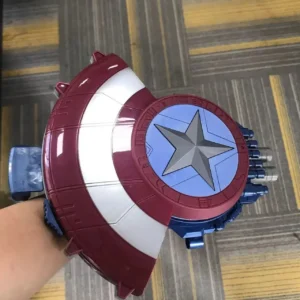 Cosplay Captain America Shield soft nerf bullet launcher deformation hidden gun Costume Fancy Dress party Anime stage show props