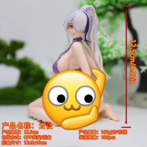 Yun Xian Bishoujo Swimsuit Kneeling Pose Anime Figure 12.5cm Collectible Desktop Decoration Model Statue For Anime Enthusiasts