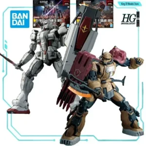 Bandai Original Model Kit HG GUNDAM 1/144 Requiem for Vengeance ZAKU EX Anime Action Figure Assembly Model Toy for Boys