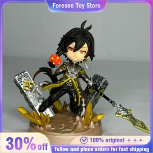 16cm Genshin Impact Zhongli PVC Popular anime character Model Desktop Decor Collection Statue Ornament Gift Toys for children