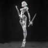 18cm Bone Workshop 1/12 Articulated Ai Agent Lady Transparent Mechanical Body Desktop Action Figure