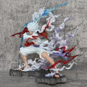 One Piece Nica Luffy Figure Tightly Grasps The Lightning Fifth Gear Action Figurine Model Doll Model Anime Pvc Statue Toys Gift