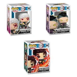 Funko Pop Demon Slayer Series Action Figures TENGEN UZUI TANJIRO KAMADO Model Toys Collectible Statue Doll Cute Kids Gift