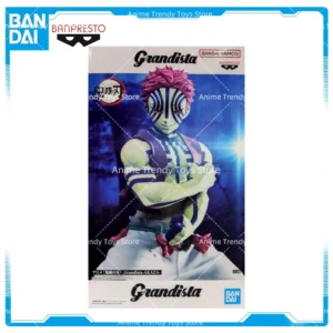 Original BANDAI BANPRESTO Demon Slayer Kimetsu No Yaiba Akaza in stock Anime Model Collection Toys Christmas gift Gifts WY
