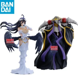 In Stock Original BANDAI NAMCO BANPRESTO OVERLORD Albedo Ainz Ooal Gown PVC Anime Figure Model Genuine Collector Figurine Toy