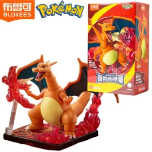 Spot Blokees Pokemon Charizard Pocket Monster Action Figure Anime Joint Mobility Collection Doll Assembly Toys Birthday Gifts