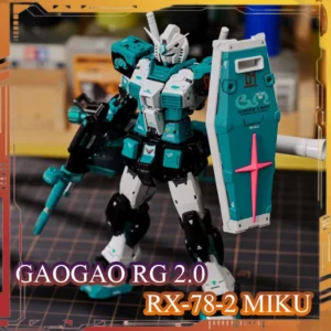 GAOGAO RG 2.0 RX-78-2 Miku Ver. Action Figure UC Anime Figures 1/144 Scale Assembly Model Kit Plastic Kids Toy Birthday Gift