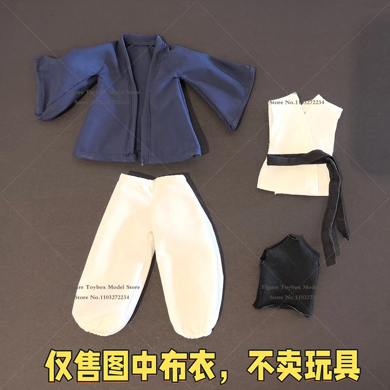 1/12 Man Action Figure Training Bloomers Loose Kung Fu Clothes Set Accessory For 6" Anime Gojo Man Romankey Body Decoration - Image 5