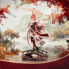 Wuthering Waves Game Character Sculpture Changli Anime Figurine Action Statue Figures Cartoon Collectible Figure