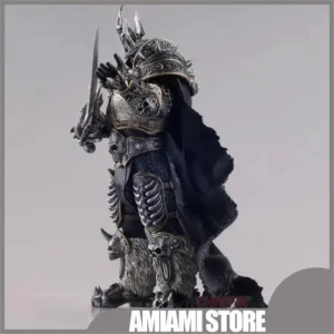 World of Warcraft Action Figure Lich King Arthas Death Knight Standing Frostmourne Model Animation Desktop Dolls Gift Kids Toys