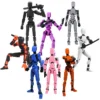 13 Titan Multi-Jointed Movable Shapeshift Robot T13 Mannequin Character and Dog Action Figure