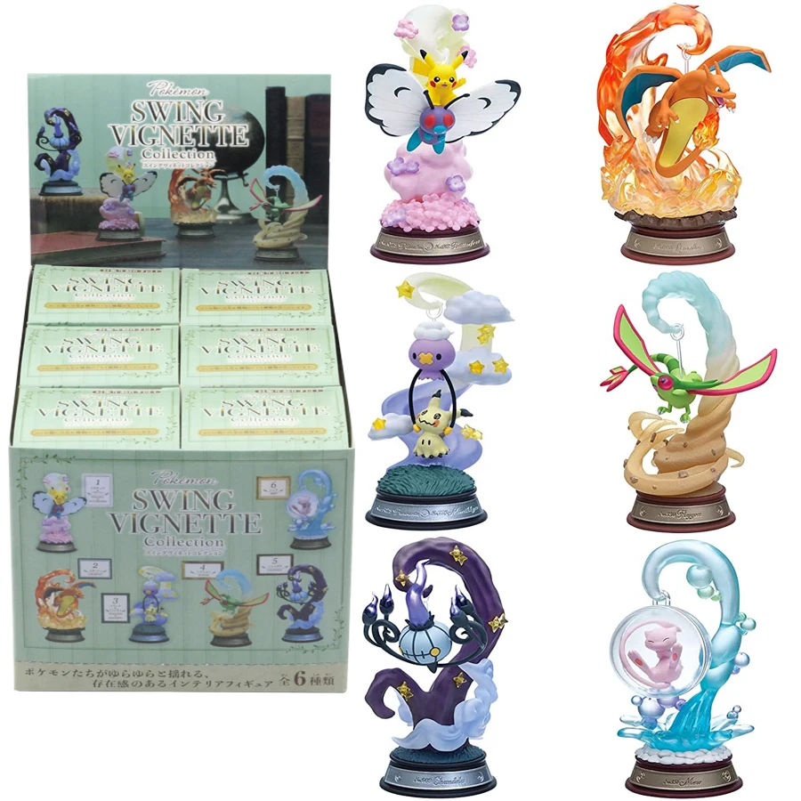 Pokemon Swing Vignette Collection Pikachu Mystery Box Eevee Blind Box Anime Figures Snorlax Surprise Gift Colletions Toy - Image 2