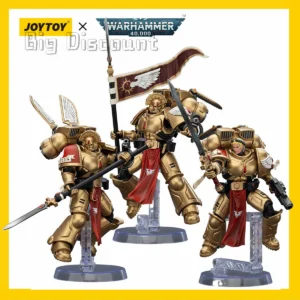 [IN-STOCK]JOYTOY Warhammer 40K Action Figure 1/18 Blood Angels Sanguinary Guard [3PCS] Anime Military Model
