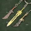 8cm Metal Chaos Blade of Olympus God of War Kratos Game Peripheral Collectible Figure