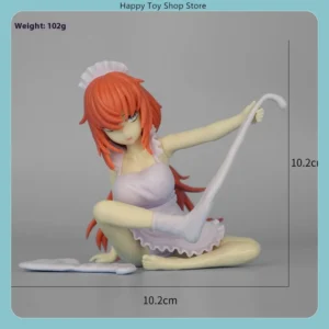 Brain Hole Student Council Michinoku Komaro​​ 10.2cm School Uniform Sitting Pose Anime Figure Statue Desktop Decoration Gift​​
