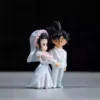 Dragon Ball Son Goku Figures Lg Wedding Chichi Mariage Figurine 9cm Collectible Figure