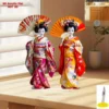 Traditional Japanese Geisha Lightweight Acrylic Statue Office Decor or Themed Party Collectible Figure