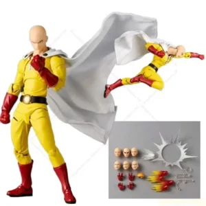 New Hot One Punch Man Saitama Amazing Yamaguchi Revoltech Saitama In Stock Anime Action Collection Figures Model Toys Gifts