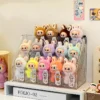 Labubu Rack Desktop Plush Single Layer Staircase Storage Box, Pull String Display Case