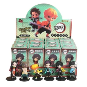 New Styles Anime Demon Slayer:Kimetsu no Yaiba Blind Box Set Handmade Figure Cartoon PVC Doll Desktop Decoration Birthday Gift