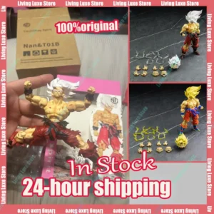 In Stock N&T Studio Dragon Ball SHF Super Saiyan Son Goku Battle Damaged 3.0 Bare Body Articulated Anime Action Figure Model Toy