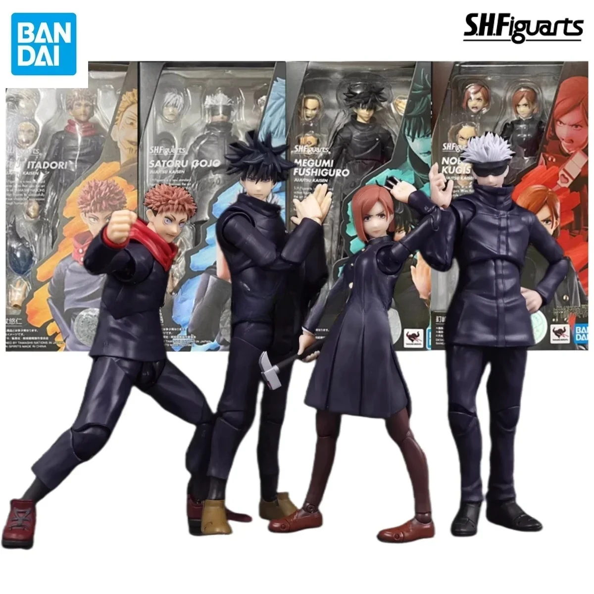 Bandai Original S.H.Figuarts SHF Jujutsu Kaisen 0 Theater Edition Gojo Fushiguro Megumi Itadori Yuji Nobara Geto Suguru - Image 3