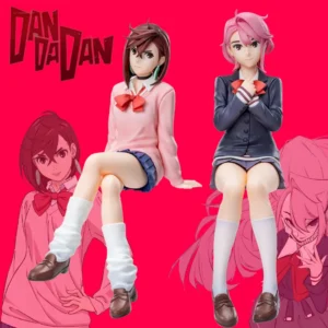 New Anime Dandadan Ayase Momo Shiratori Aira Sitting posture Anime Model Figure PVC Collectible Desktop Decoration Model Toys