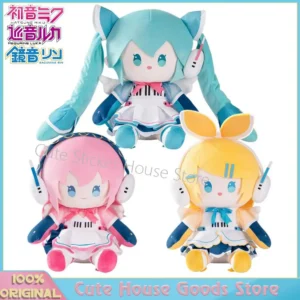 Original Stocked Moeyu Synthesizer Wave Wings Hatsune Miku Kagamine Rin Megurine Luka 40Cm Fufu Kawaii Anime Plush Dolls Gifts