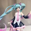 23cm Vocaloid Hatsune Miku Artist Happy Cat Ears Headdress PVC Action Figure