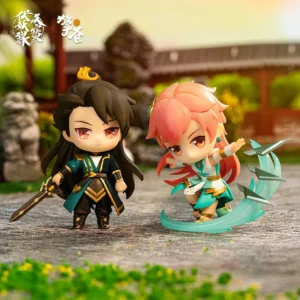 In Stock Genuine Legend of Exorcism Q-Version Figure Dolls 8cm PVC Li Jing Long Kong Hong Jun Figure Cosplay Gifts Figurals Toys