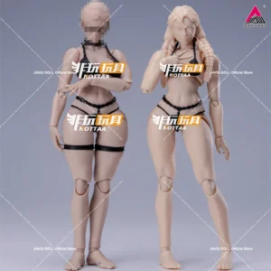 Notaman NT-04 1/12 Girl Joint Body with Head Sculpt Super Flexible 16cm Female White Yellow Action Figure Articulated Body Dolls