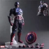 Play Arts Captain America Movable Marvel Avengers Model Action Figure