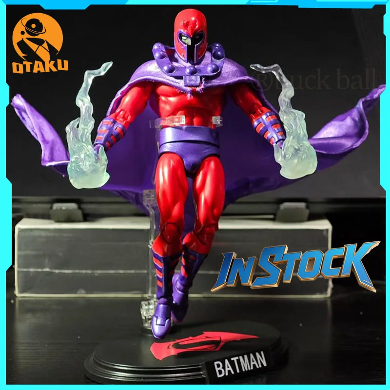 In Stock Mafex Anime Figures X-Men Magneto Figure Toy 3 Heads Action Figure Boys Collection Model Desk Decorat Ornament Gift Toy