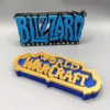 Classic Video GameTitle 3D Printing Logo Signboard for Game Charactor Model Figure Accessory