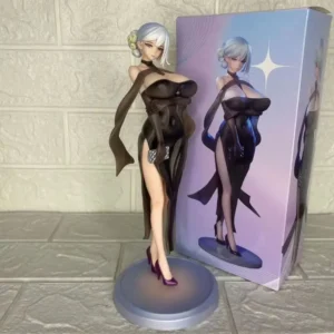 Anime Wife Figure Wife Action Figure Beautiful Dress Wife Figurine Doll Pvc Standing Model Toy Collector Display Statue Gift 25cm