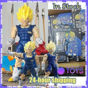 In Stock Black Hole Toys & TK Dragon Ball SHF Super Saiyan SSJ Majin Vegeta Full Power Anime Action Figures Models Gifts Kid Toy