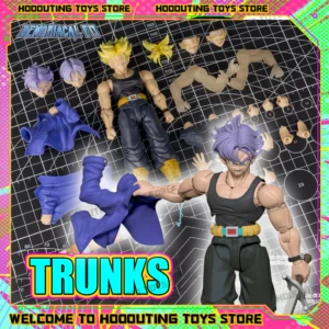 Demoniacal Fit Trunks Dragon Ball Trunks Action Figure SHF The Coming One Free The Future Anime Figurine Collectible Toy Gifts