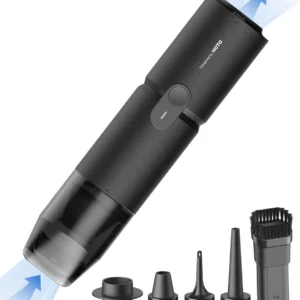 Cordless Handheld Vacuum Cleaner, 15000Pa Suction 4-in-1 Air Duster for Computer Keyboard Cleaning