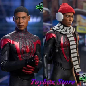 SOOSOOTOYS SKS-005 1/6 Spider Man Miles Delicate Head Sculpt Marvel Series Super Hero Carving Model Toys For 12" Male Body