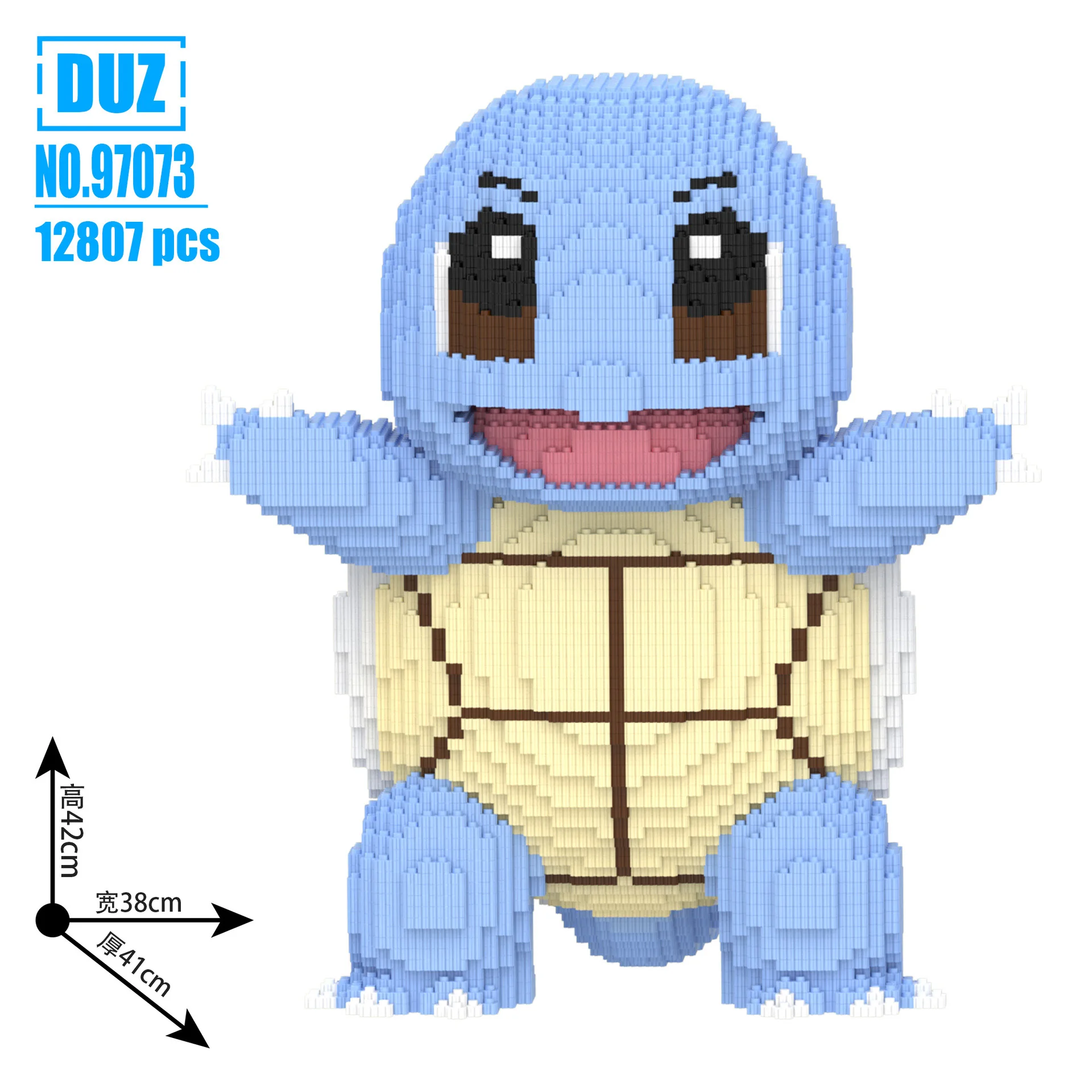 Big Pokemon Squirtle Charmander Magic Building Block Cartoon Horse Joker Model Toy Dragon Assembled Bricks Figure For Kids Gift - Image 65