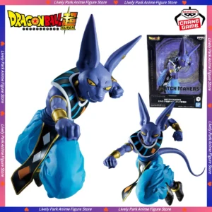 In Stock BANDAI Original Genuine BANPRESTO Dragon Ball MATCH MAKERS Beerus Action Figure Model PVC Statue Toy Kids Festival Gift