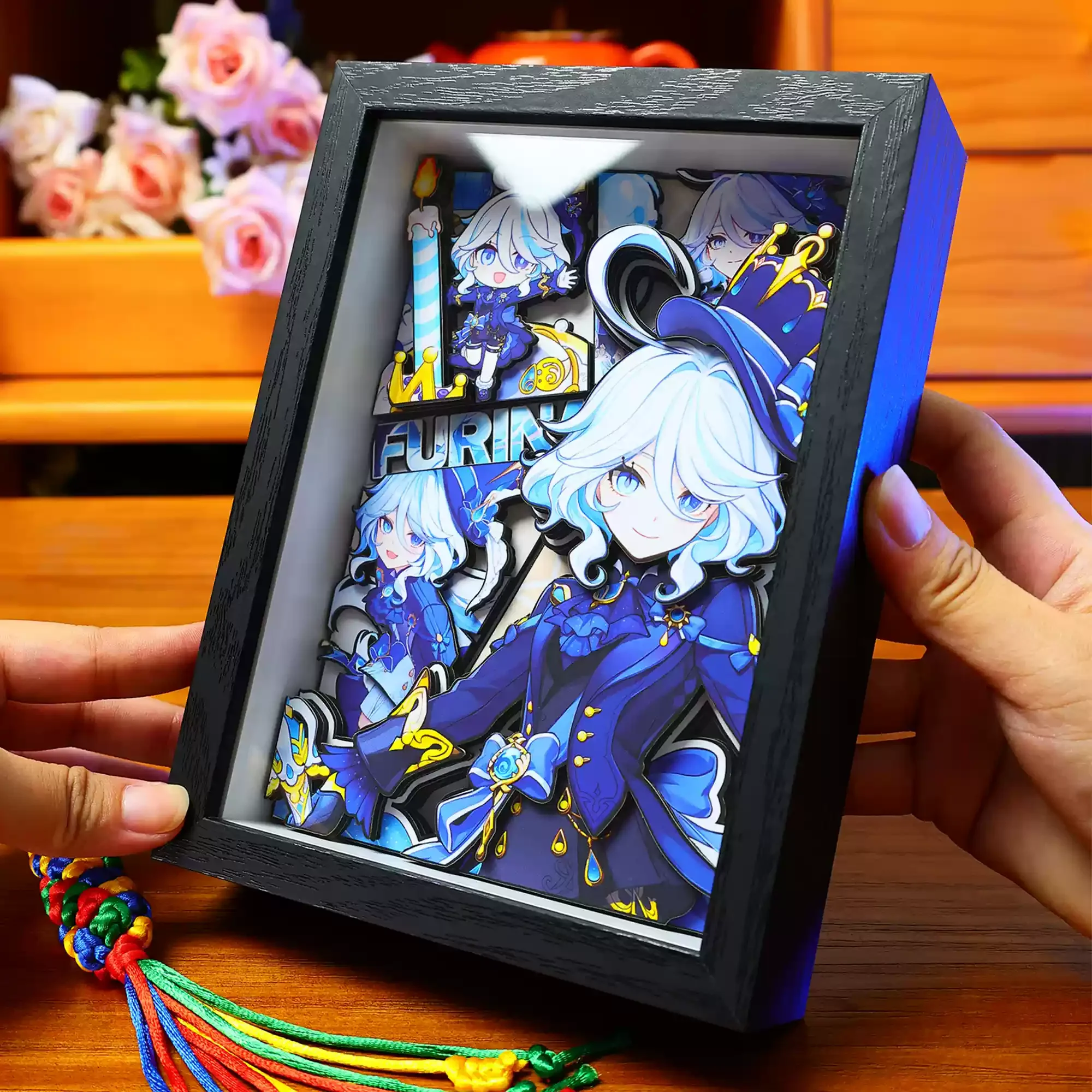 Game Genshin Impact Figure Unique 3d Art Painting Furina Xiao Zhongli Cartoon Character Collect Ornaments Bedroom Decor Gifts - Image 9