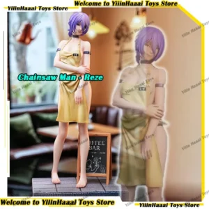 2026 New Reze Anime Fiugres Chainsaw Man Figure GK Figurine Apron Version Model Toys Decor Ornament Statue Custom Festival Gifts