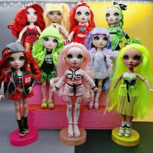 Original 24cm Rainbow Middle School Sister and  28cm Big Siste Youth Fashion Dressing Girl Body and Doll Girl Holiday Gift Toy