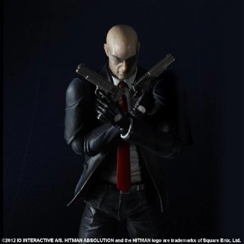 New 23cm Play Arts Hitman Codename 47 Action Figure Pa Agent Pvc Model Doll Joints Movable Classic Collection Toys Gifts