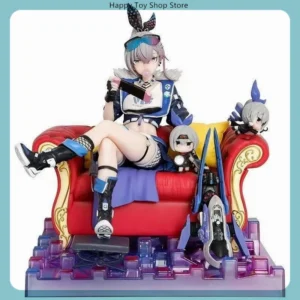 Silver Wolf Sitting Position Figure - 23cm Honkai: Star Rail Game Girl Model GK Statue Desktop Decoration Collectible Ornament