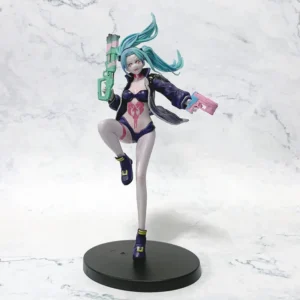 23cm Cyberpunk Edge Walker CyberRurounder, Battle Rebecca Figure Model Tabletop Ornament Birthday Gift PVC