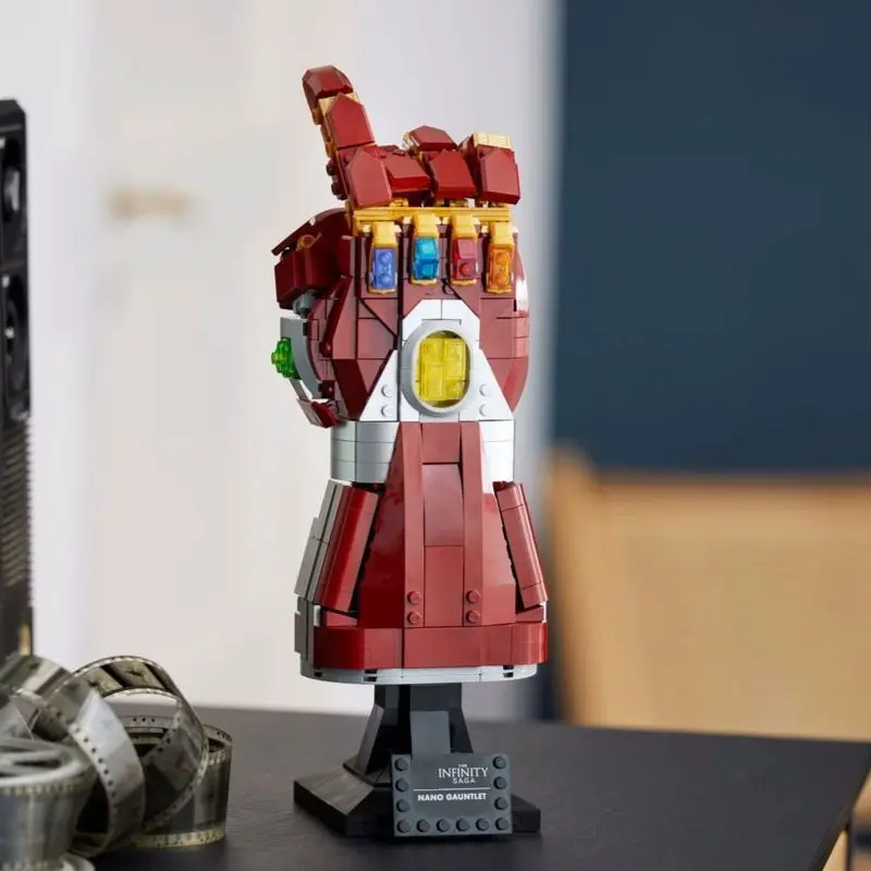 Avengers Endgame Iron Man Glove Bricks Red Nano Infinity Gauntlet Model Premium Assembled Collectible for Marvel Enthusiasts - Image 5