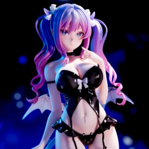 2D Anime Girl Glowing Little Imp PC Case Ornament Model Figurine Exquisite Christmas Gift for Boys